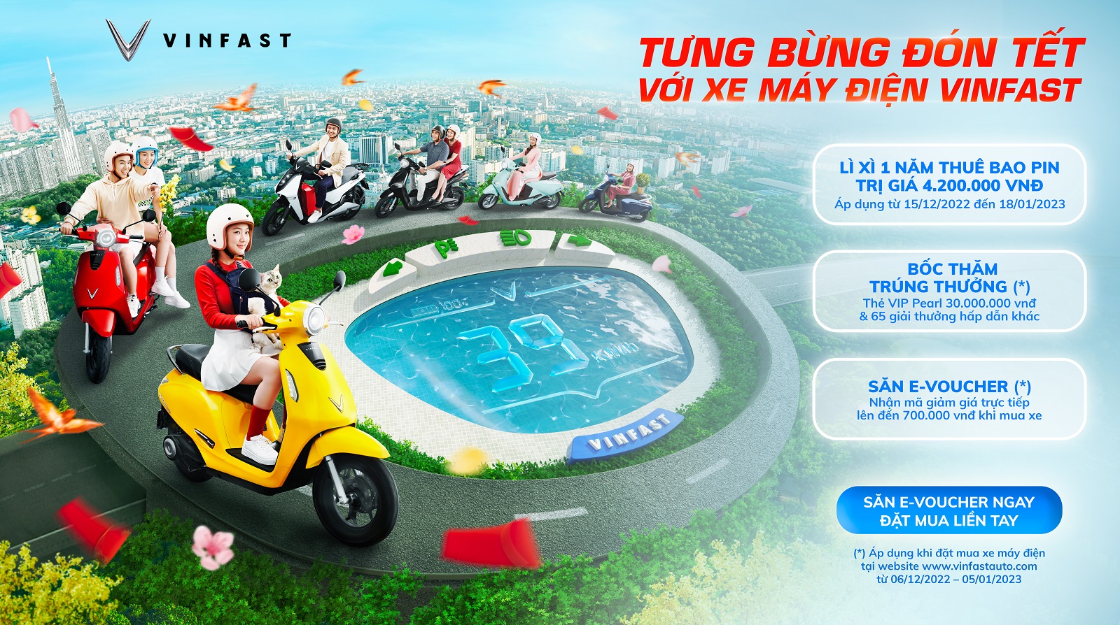 ưu đãi mua xe máy điện VinFast